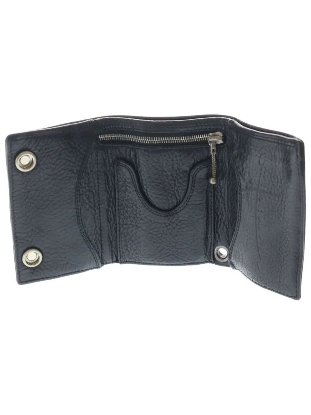 Chrome Hearts Celtic Button Leather Wallet Black
